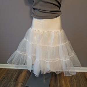 Grace Karin Cream Layered petticoat